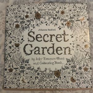 Secret Garden and lost ocean Coloring Books - Black and Gold